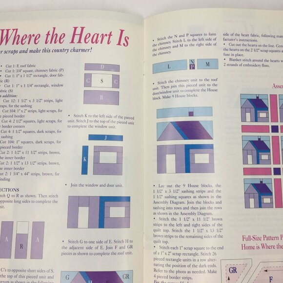 Vintage 1995 Chitra Publications Houses Mini Classics Quilt Pattern Design Book - Picture 7 of 9